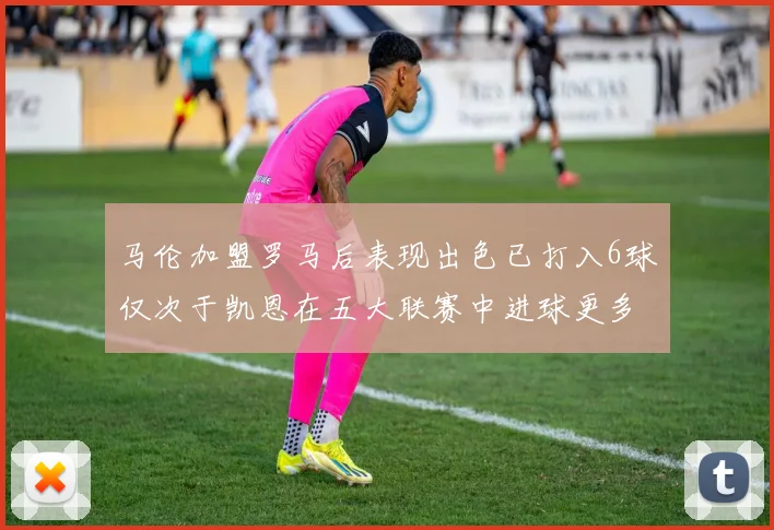马伦加盟罗马后表现出色已打入6球仅次于凯恩在五大联赛中进球更多